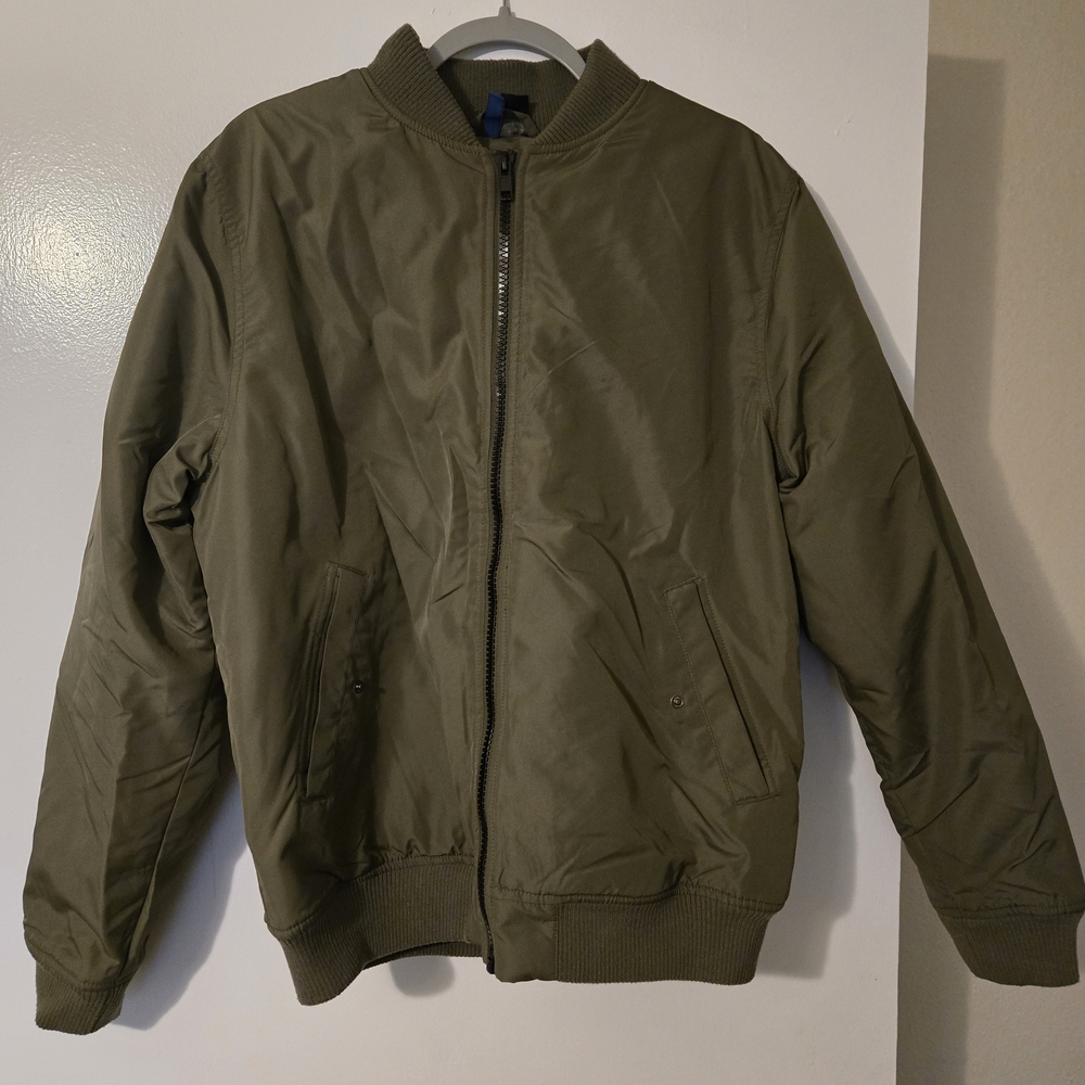 Divided Khaki Bomber Jacket